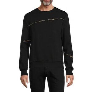 🆕 CAVALLI CLASS Logo Crewneck Sweatshirt size large